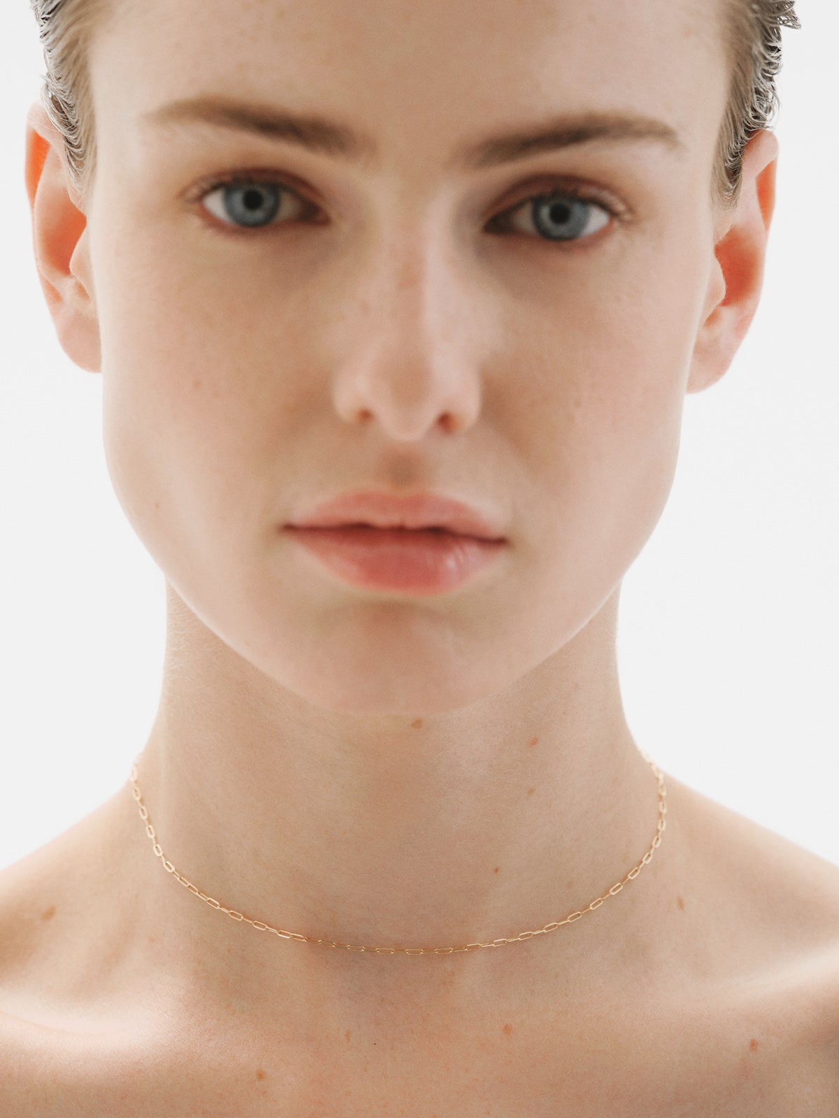 Experiencia TA-TU Collar largo chain  Morea de oro amarillo de 14K